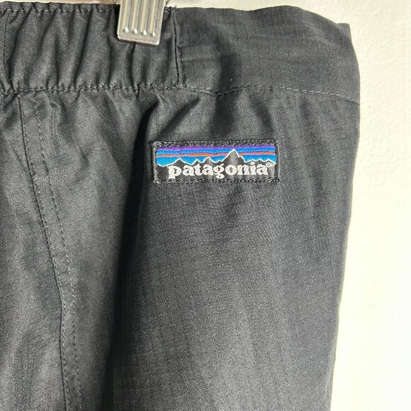 Patagonia Pants Mens M Thermal Black Ripstop Windbreaker Elastic Drawcord - Picture 5 of 10